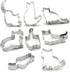 8 PCS Cat Cookie Cutter Set Stainless Steel Cat cookie cutters shapes Candy Food Molds...