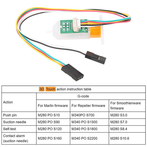 Bl Touch Auto Bed ing Sensor White Translucent Pc 3D Touch Auto Bed ing 3D Printer Sensor Accessories Module Pc Automated Industry Supplies...