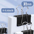 Medium Binder Clips, 30 Pcs Large, Black, 1.25 Inch Paper Binder Clips Clamps,Paperclips Metal Fold Black Binder Clips with Boxes, Binder Clips 32...