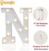Pooqla LED Marquee Letter Lights Sign, Light Up Alphabet Letter for Home Party Wedding Decoration N...