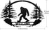 CINPIUK Bigfoot Wall Art Decor, Welcome Sasquatch Metal Sign Indoor Outdoor Farmhouse Christmas Wall Hanging Ornament Home Garden Yard Garage Deco...
