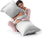 Love's cabin Satin Body Pillow Pillowcase, Similar to Silk Body Pillow Cover with Envelope Closure, Silky Cooling Long Pillowcases for Hair and Sk...