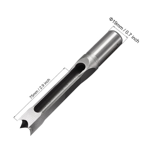 uxcell Square Hole Drill Bits for Wood 9/16" x 210mm Mortising Chisel Bit Auger Spur Cutter Tool for Woodworking Carpentry Drilling Tool...