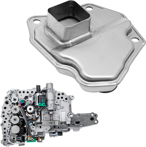 Transmission Oil Filter And Gasket Replace 31728-1XF03 Transmission Filter CVT Auto Transmission Filter Kit Replacement for Nissan 07-18 Altima Ju...