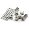 4Set Furniture Hardware Double End Head Rod Connection Cam Fittings Furniture Board Panel Connection Accessories 64mm...