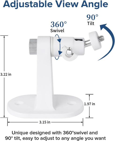 2Pack Wall Mount Compatible with eufyCam 2C/2C Pro, 2/2 Pro, 3C/S300, 3/S330, also for SoloCam S220/C210, Adjustable Camera Mount Brackets for Euf...