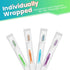30 Pack Bulk Toothbrushes with Covers, Individually Wrapped Tooth Brush Pack for Adults & Kids, Disposable Toothbrush Medium Soft for Travel, Dona...