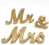 Mrs & Mr Letters Decorative Signs - Sweetheart Table Wedding Decoration, Photo Props, Banner (Gold Glitter)...