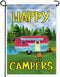 ANLEY Garden Flag Happy Campers - Decorative Summer Vacation Garden Flags - Double Sided & Weather Resistant & Double Stitched - 18 X 12.5 Inches...
