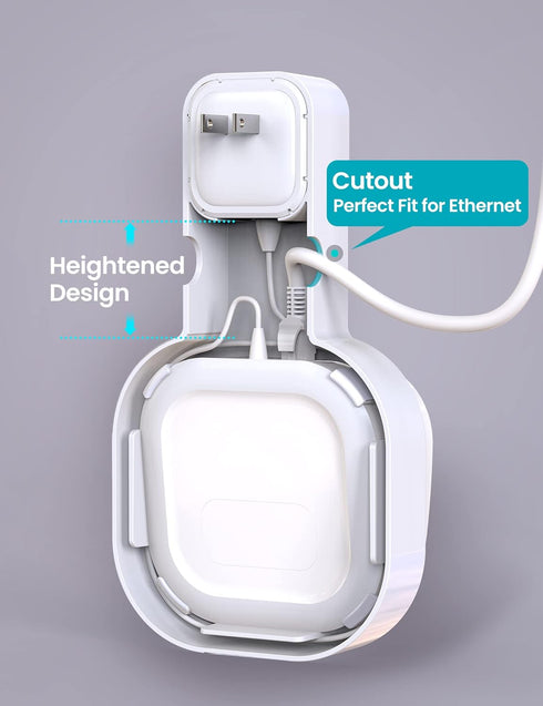 DG-Direct Wall Mount Holder for eero 6 and eero 6+ Router Mesh Wi-Fi System, No Messy Wires, The Outlet Wall Mount Holder for eero 6 Plus, Stand B...