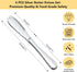 6PCS Silver Butter Knives Set, Highly Mirror-Polished Butter knife Spreader, Stainless Steel Spreader Knife, Butter Slicer, Serrated Butter Cutter...