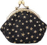 Oyachic Five-Pointed Star Coin Purse Denim Change Pouch Wallets Buckle with Kisslock Clasp Coin Holder Clutch Handbags for Women Ladies (Black)...