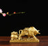 BRASSTAR Resin Fengshui Statue Bull Bring Gold Attract Wealth Fortune Luck Gather Wall Street Business Gifts Financial Securities Mascot Office Ho...