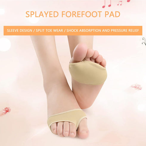 Ball of Foot Cushions for Women Metatarsal Pads for Shoes 4 Pairs Fabric Metatarsal Pads Pain Relief Forefoot Pads Foot Health Care Prevent Foot W...