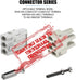 JRready DRK-HC40A Pin Extraction Removal Tool for Heavy Duty series HARTING HAN C 40A Series Connector & WAIN 40A CCSM/F Series Electronic Connect...