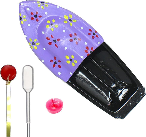 Yogic Mantra Pop Pop Boat Science Kit | Violet Theme | 1 Noisy Putt Putt Steam Engine Boat | Classic, Retro, Collectible and Nostalgic Desi Indian...
