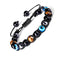 Evil Eye Bracelets for Mens Women,Fathers Day Dad Bracelet for Men,Cool Mens Bracelets,Black Weighted Bracelet for Men,Fathers Day Gifts for Dad/G...