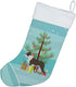 Caroline's Treasures BB2962CS Boston Terrier Merry Christmas Tree Christmas Stocking Fireplace Hanging Stockings Christmas Season Party Decor Fami...