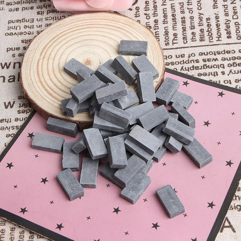 Opexicos 100Pcs 50pcs/Set Mini Cute DIY Miniature Sand Table Landscape Brick Building Simulation Brick...
