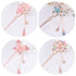 Retro Chinese hairpin The Chinese ancient headdress hairpin hairpin is simple. The flower hairpin is designed for female girls' long hair with bea...