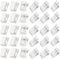 JAMMY 30 PCS Self Adhesive Clips Wall Tapestry Clips Sticky Clips Plastic Photo Clips Small Hanging Spring Clips for Poster Photo Wall Teacher Stu...