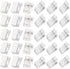 JAMMY 30 PCS Self Adhesive Clips Wall Tapestry Clips Sticky Clips Plastic Photo Clips Small Hanging Spring Clips for Poster Photo Wall Teacher Stu...
