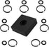 (7 Sets) 3/8" Impact Retaining Ring Clip Friction Ring Hog Ring with O-Ring for Milwaukee Electric Pneumatic Type Impact Wrench, Includes Install ...