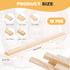 Pottery Rolling Pin Set - 10 Pieces in 5 Sizes with Wooden Guides for Polymer Clay and Pottery | Premium Pottery Teaching Tools with Thickness Mea...