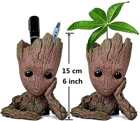6'' Baby Groot Flowerpot Succulent Planter Pot Pen Holder Cute Desk Decor Garden Home Gift for Friends Kids Indoor Plants...