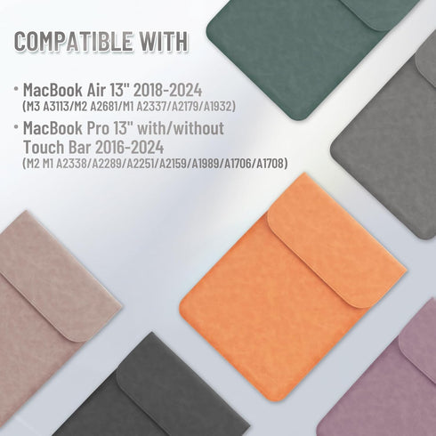 Allinside 13" Laptop Sleeve Compatible with MacBook Air 13 2018-2024 (A1932 A2179 A2337 M1) / MacBook Pro 13 2016-2024 (A2338 M1 A2251 A2289 A2159...