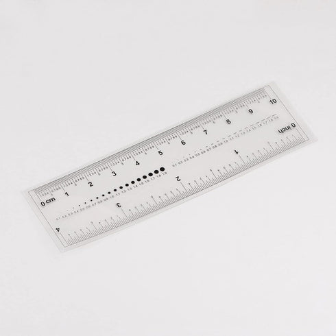 Film Flexible Ruler 4 Inch 0.5mm Scale PET Plastic Folding Straight Ruler Calibration Soft Ruler Measuring Tool for Factory, Transparent...