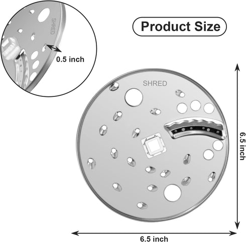 SLICE SHRED DISC BLADE for Hamilton Beach Food Processor 70730 70670 70740 70760...
