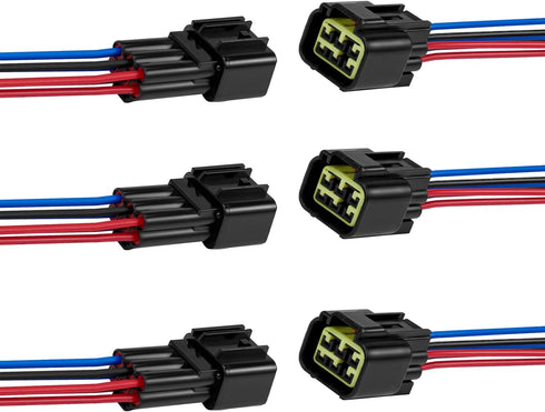 6 Pin Waterproof Connector,Waterproof Electrical Car Auto Wire Connector,16AWG Male Female Quick Disconnect Wire Connectors for Car Truck Motorcyc...