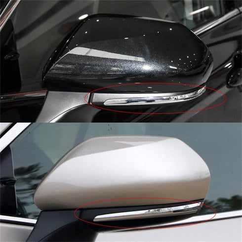Chrome Rear View Mirror Molding Trim Car Left Side Door Mirror Guard Strip Decoration for Toyota Camry 2019 2020 2021 2022 2023 Driver Side Replac...
