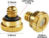 Brass Misting Nozzles for Garden Cooling System 0.019" (0.5 mm) 10/24 UNC (22 PCS) (0.019'')...