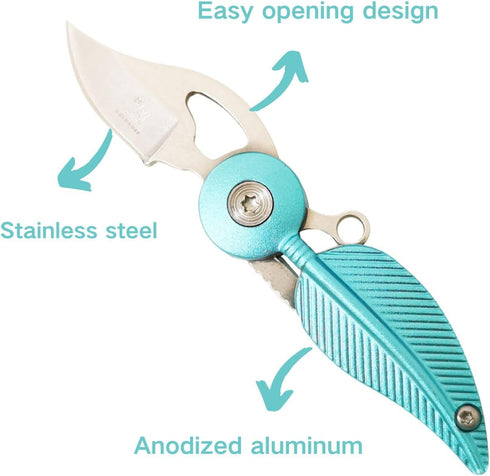 Pocket Knives & Folding Knives,Mini Pocket Knife for Women,Small Pocket Knife,Edc Knife with Chain,Cool Knives,Cool Gadgets,Cute Key Accessories(B...