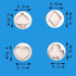 4Pcs/Set Poker Playing Bridge Plastic Cookie Cutter Playing Card Fondant Cutter (Spade, Club, Diamond, and Heart)...