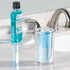 iDesign Paper & Plastic Disposable Cup Dispenser for Bathroom Countertops, The Clarity Collection – 3” x 3” x 5”, Clear...