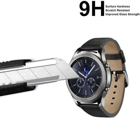 Supershieldz (2 Pack) Designed for Samsung Galaxy Watch 3 (41mm) / Galaxy Watch 4 Classic (42mm) / Galaxy Watch (42mm) Tempered Glass Screen Prote...