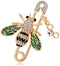 Bee Brooch pins Women Enamel Crystal Insect Pin Lapel Pin Large Safety Pin...