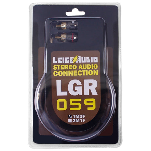1ft 1 Male to 2 Female RCA Y Adapter Splitter Connector (2 Pack) (1 Male to 2 Female)...