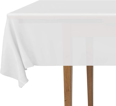 DecorRack 2 Rectangular Tablecloths BPA-Free Plastic, 54 x 108 inch, Dining Table Cloth, Rectangle Table Cover for Parties, Picnic, Camping and Ou...