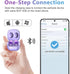 Wireless Earbuds Deep Bass Stereo Sound Bluetooth Earbuds 120H True Wireless Headphones with Ear Caps (S/M/L) for Samsung S23/S22/S21 Ultra Z Flip...