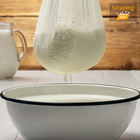 Cheesecloth, Grade 90, 36 Sq Feet, Reusable, 100% Unbleached Cotton Fabric, Ultra Fine Cheese Cloth for Cooking - Nut Milk Bag, Strainer, Filter (...