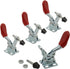 4PCS Toggle Clamp 201A Hand Tool 60 lbs / 27kg Holding Capacity Antislip Horizontal Quick Release Tool...