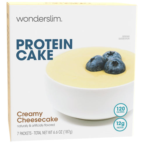 WonderSlim Protein Cake, Creamy Cheesecake, 12g Protein, Gluten Free (7ct)...
