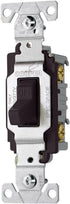 EATON Wiring CS120BK 20-Amp 120/277-volt Commercial Grade Single Pole Compact Toggle Switch with Side Wiring, Black...