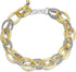 UNY JEWEL Luxury Fusion Twisted Cable Link Chain Bracelet for Women Shinny Designer Dupes Statement Jewelry Two Tone Gold Wire Link...