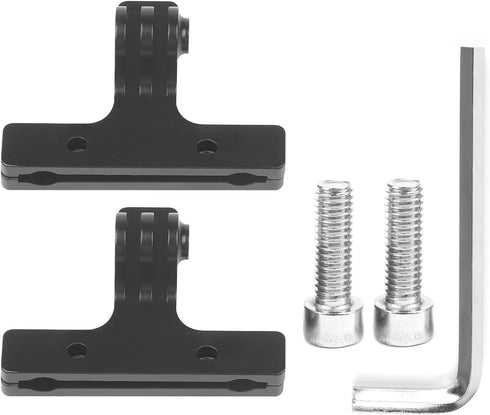 D&F 2Pcs Bicycle Saddle Rail Mount CNC Alloy Bike Camera Mount for All GoPro Hero SJCAM YI Campark Crosstour and Other Action Camera...