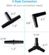 Pawfly 40 Piece Aquarium Airline Tubing Connectors Black Plastic Inline Valve...